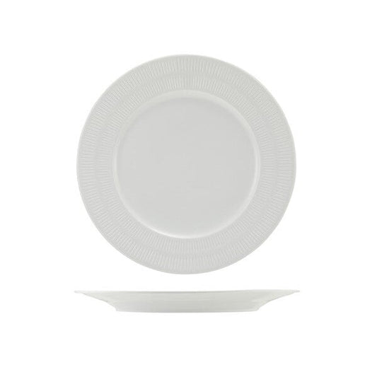Incise Porcelain Solara Winged Plate 25.5cm (Box Of 6)