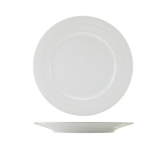 Incise Porcelain Solara Winged Plate 27cm (Box Of 6)