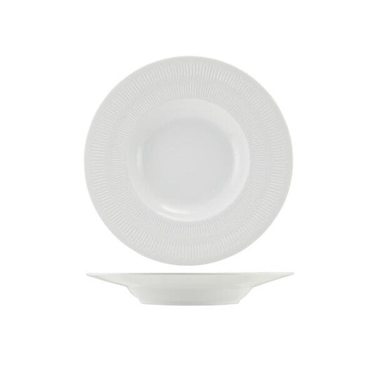 Incise Porcelain Solara Winged Soup Bowl 24cm (Box Of 4)