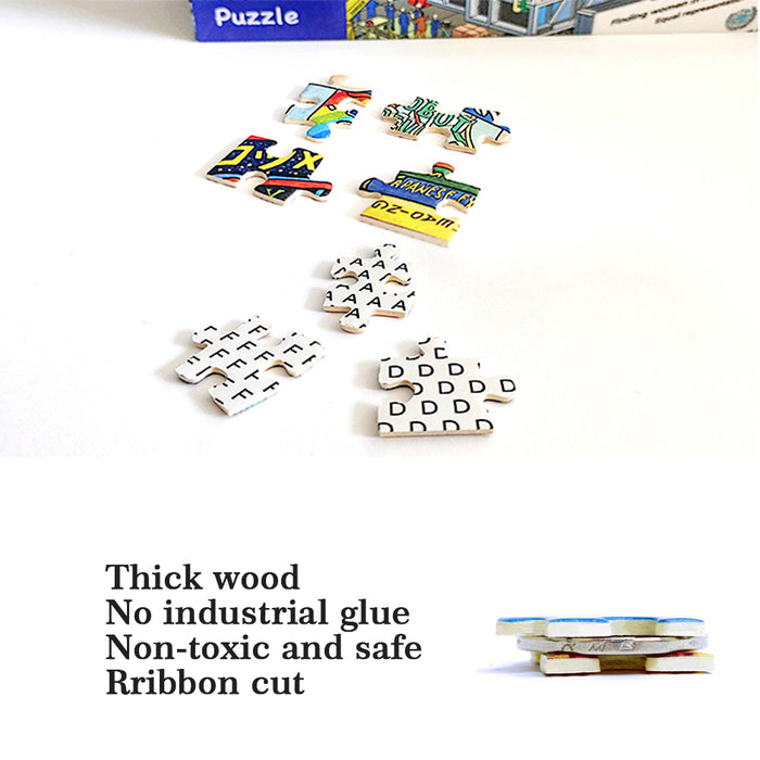 Ingooood Wooden Jigsaw Puzzle 1000 Piece - Atlanti underwater - Ingooood jigsaw puzzle 1000 piece