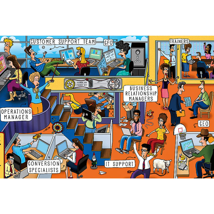 Ingooood Wooden Jigsaw Puzzle 1000 Piece - Behind the scenes at palace - Ingooood jigsaw puzzle 1000 piece