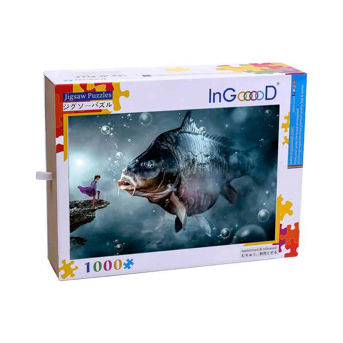 Ingooood Wooden Jigsaw Puzzle 1000 Piece - Deep Sea Adventure - Ingooood jigsaw puzzle 1000 piece