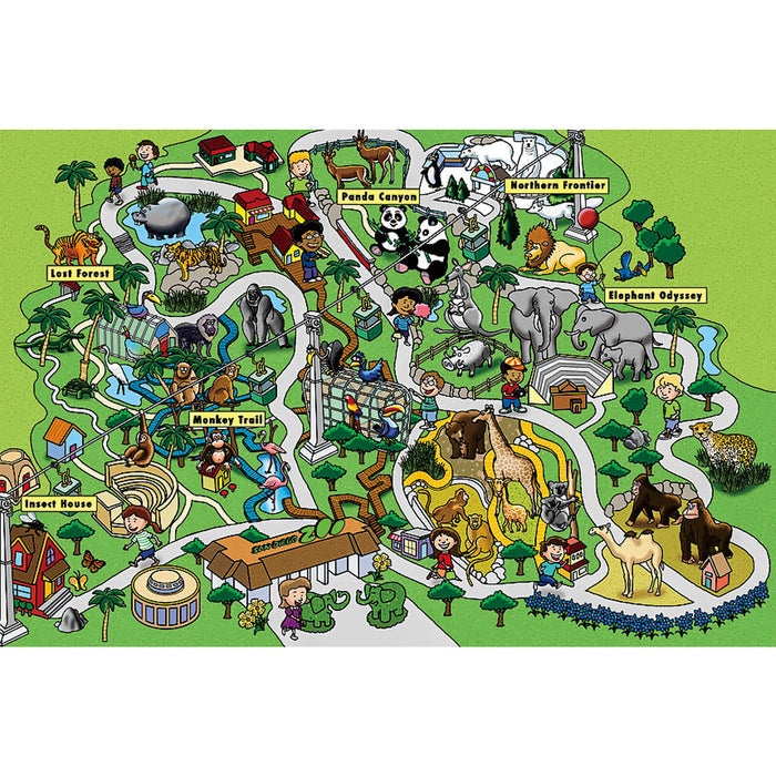 Ingooood Wooden Jigsaw Puzzle 1000 Piece - Zoo2 - Ingooood jigsaw puzzle 1000 piece