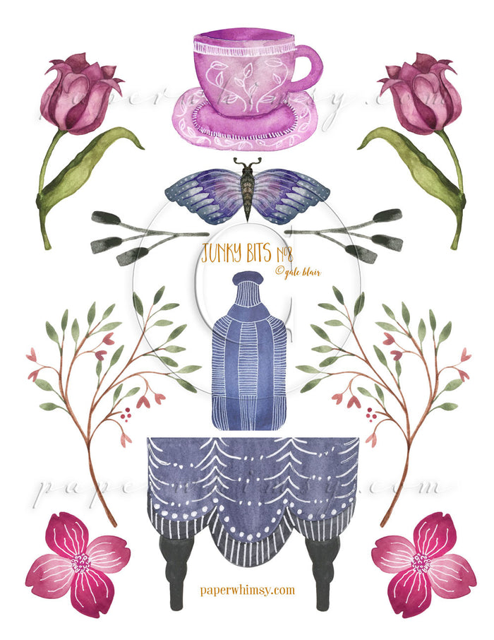 Junky Bits No.8 PRINTED - paperwhimsy