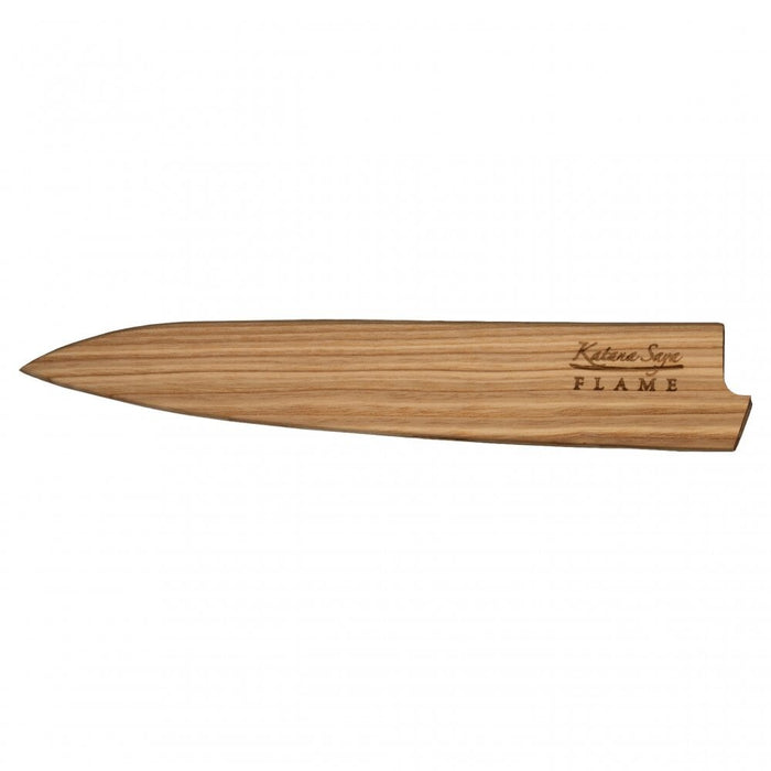 Katana Flame Olive Wood Handled Carving Knife 20cm (Kfo-15)