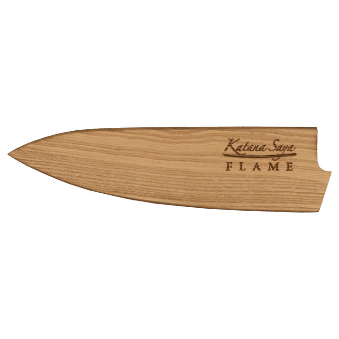 Katana Flame Olive Wood Handled Chefs Knife 15cm (Kfo-14)