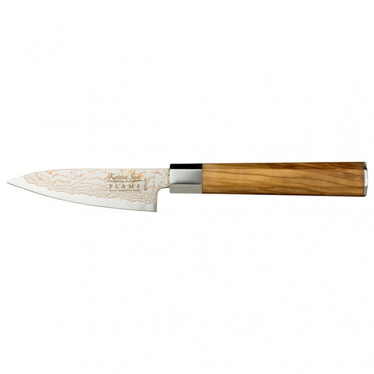 Katana Flame Olive Wood Handled Paring Knife 9cm (Kfo-11)