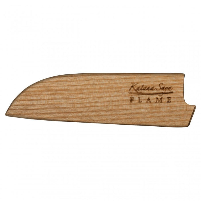 Katana Flame Olive Wood Handled Santoku Knife 12cm (Kfo-01)