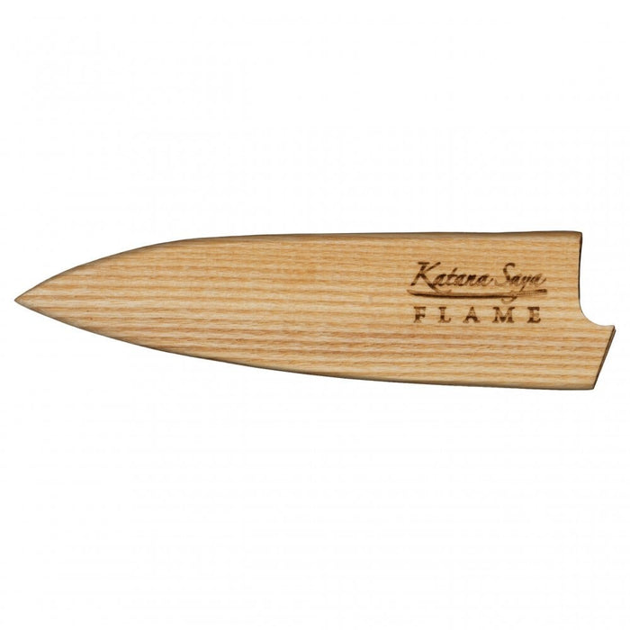 Katana Flame Olive Wood Handled Utility Knife 12cm (Kfo-12)