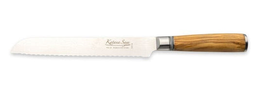 Katana Saya Olive Wood Handled Bread Knife 20cm (Kso-16)