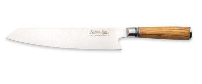 Katana Saya Olive Wood Handled Kiritsuke Knife 24cm (Kso-05)