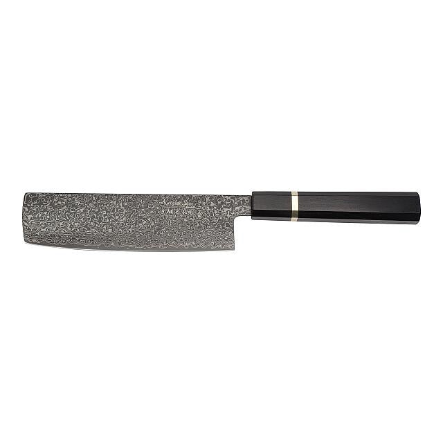 Katana Saya Smoke Ebony Wood Handled Nakiri Knife 18cm (Ksm-03)