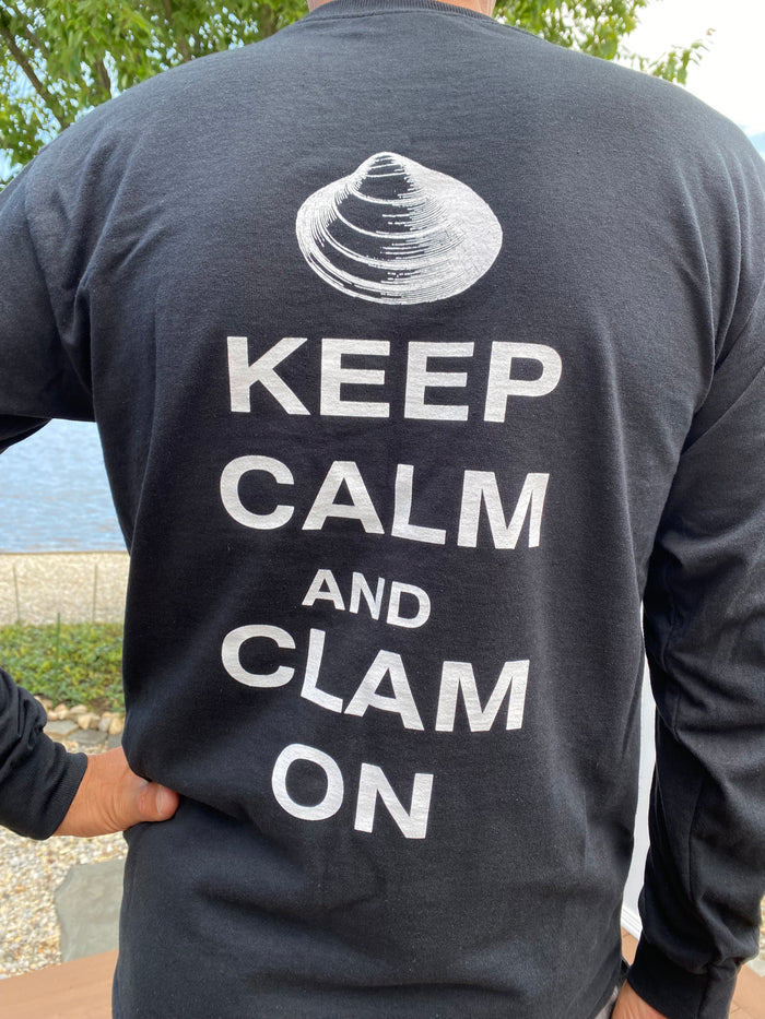 "Keep Calm and Clam On" long sleeved shirt
