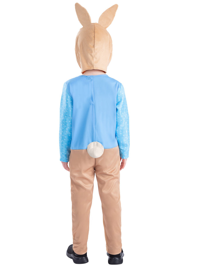 Kids Peter Rabbit Classic Costume with Hood Boys Storybook Fancy Dress Onesie