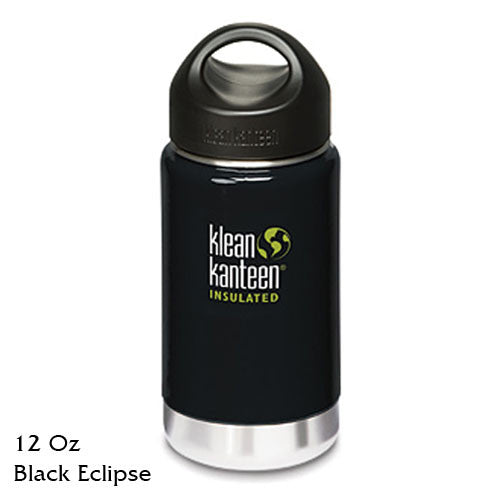 Klean Kanteen Insulated Stainless-Steel Wide-Mouth Bottle with Loop-Top Cap - 12 fl. oz.