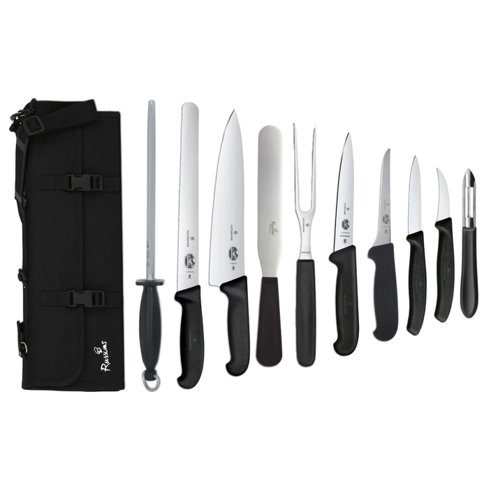 Knife Set Victorinox Large With 25cm Cooks Knife In KC210 Case