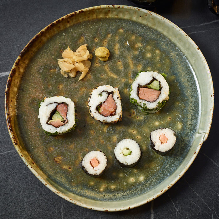 Kozo Porcelain Midori Coupe Plate 22.8cm (Box Of 6)