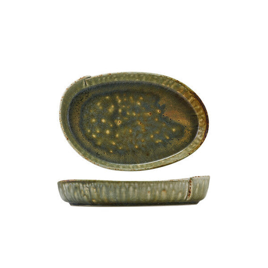 Kozo Porcelain Midori Oval Plate 23cm (Box Of 6)