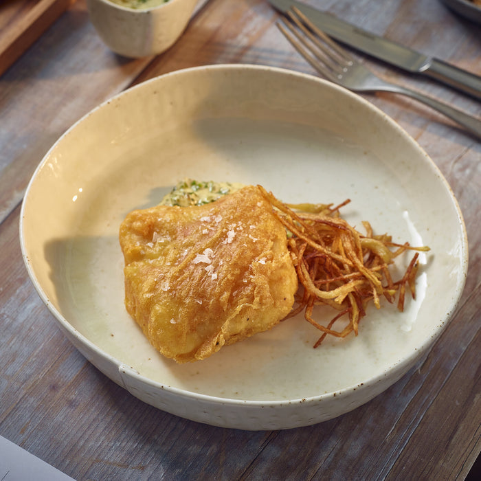 Kozo Porcelain Shiro Deep Plate 23cm (Box Of 6)