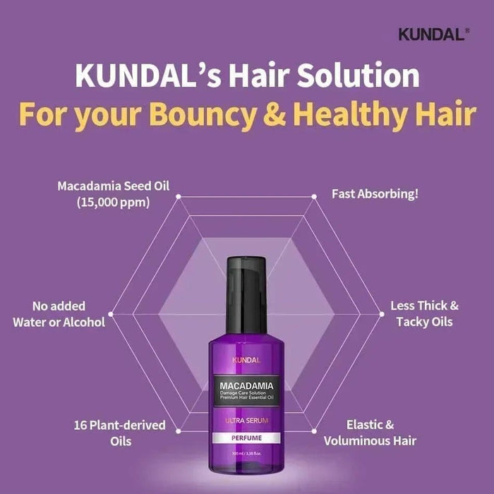 KUNDAL Macadamia Ultra Hair Serum Blackberry Bay 100ml KUNDAL Hair Care