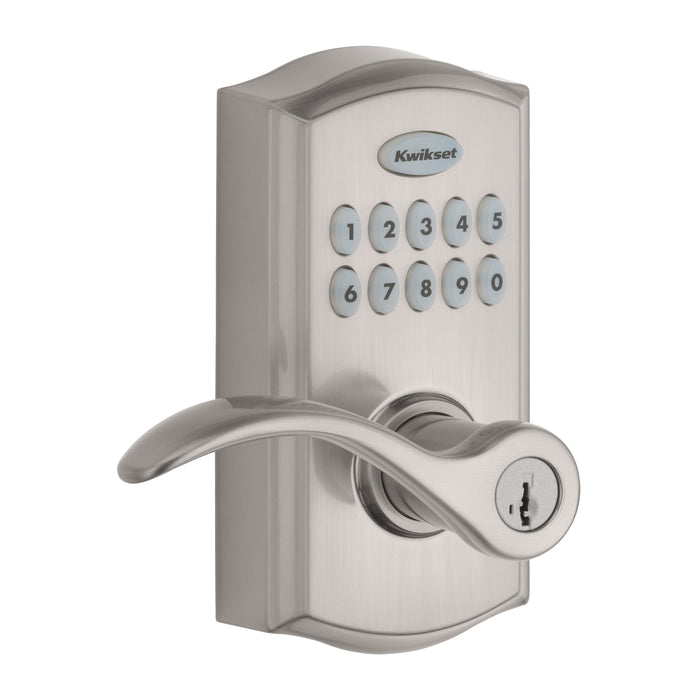 Kwikset Pembroke Lever Commercial Grade Electronic Smartcode Lever Lock with SmartKey Kwikset
