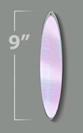 wigglefin swarm flasher system 9" large blade glow pearl