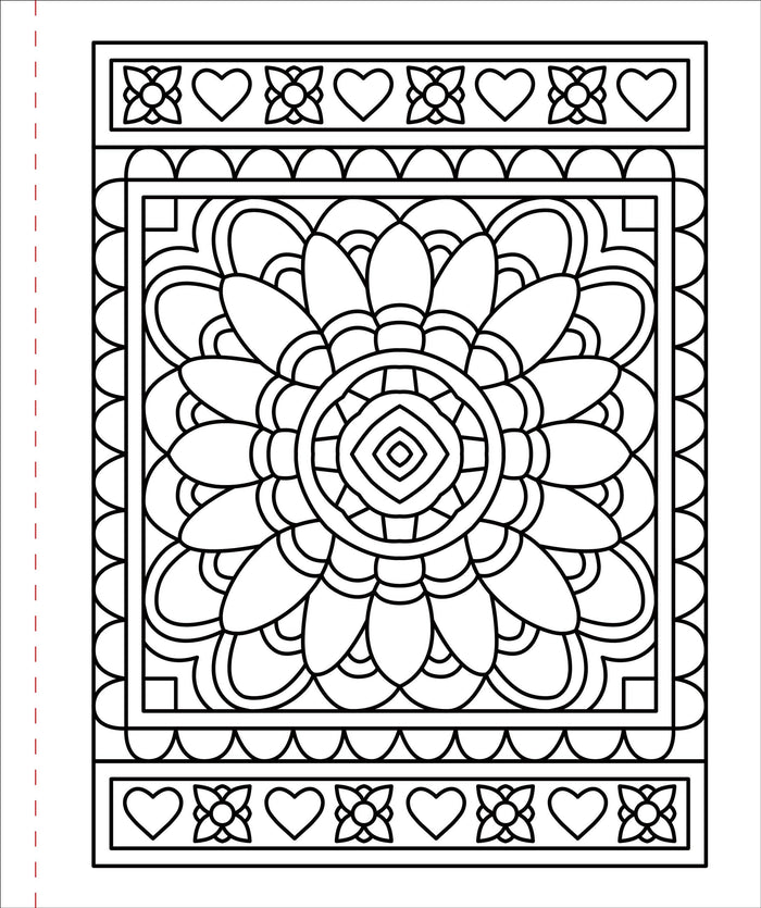 Large Print Coloring Book -  Color Me Calm