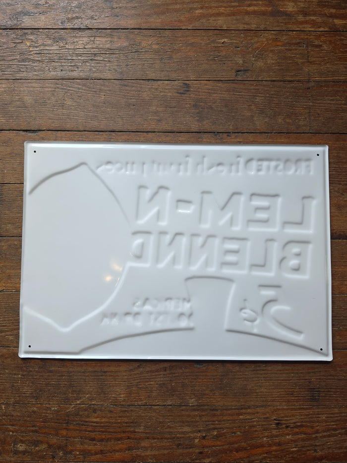 Lem-N-Blennd Juice  metal sign