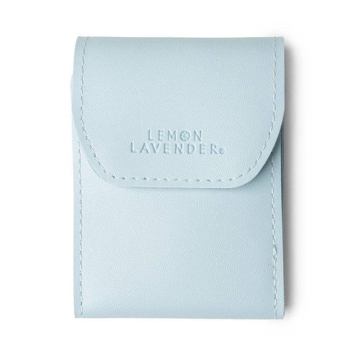 blue lemon lavender pouch displayed against a white background