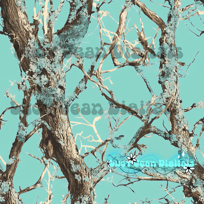 Light Turquoise Camo Seamless File