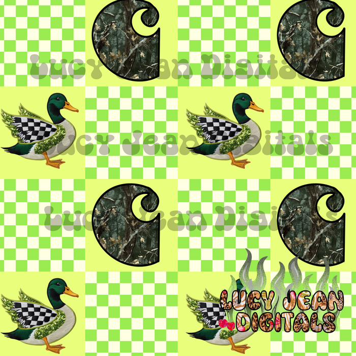 Lime Camo CH mallards Seamless File
