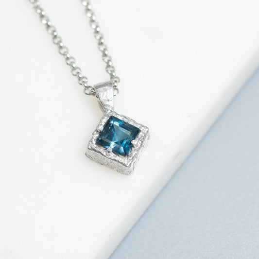 London Blue Topaz Doublet Necklace