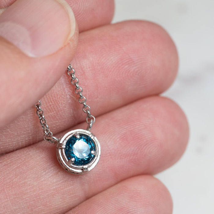London Blue Topaz Doublet Necklace