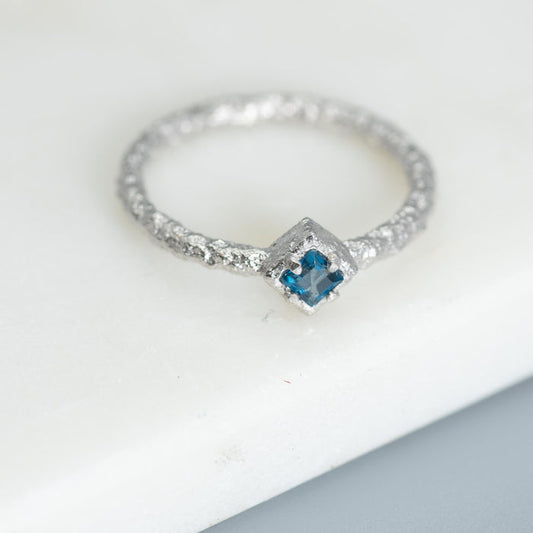 London Blue Topaz Doublet Ring