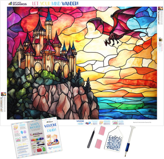 Majestic Castle Perched On A Cliff