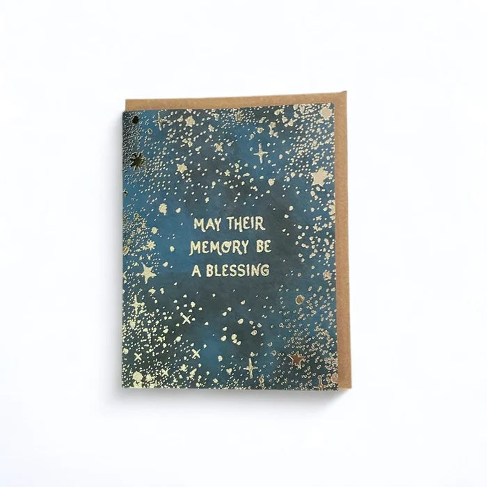 May Their Memory Be A Blessing Sympathy Card