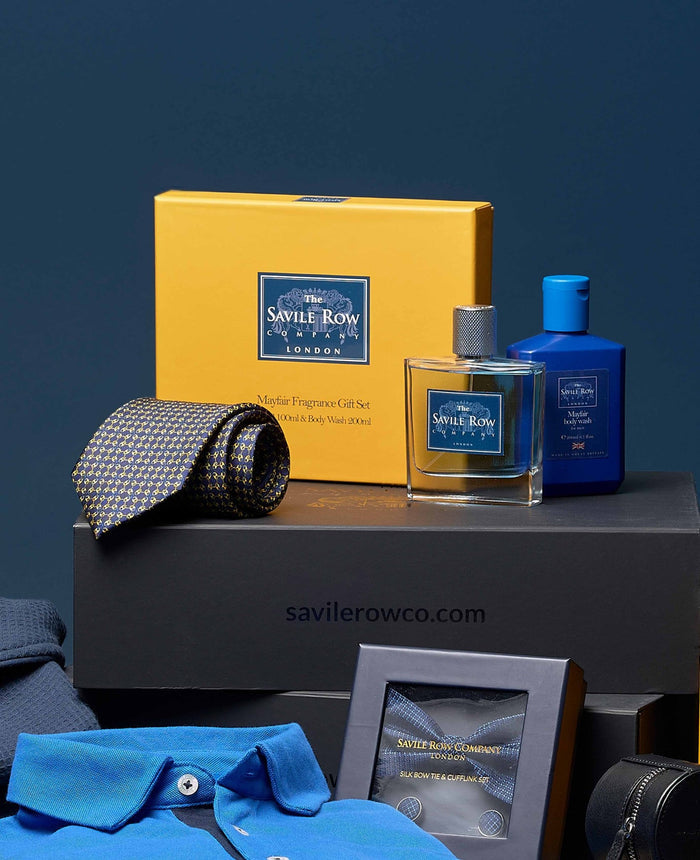 Men's Mayfair Eau de Parfum Fragrance & Body Wash Set marketing shot