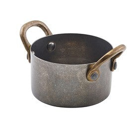 Mini Casserole Dish Vintage Steel 7.8 x 4.5cm (Box Of 6)