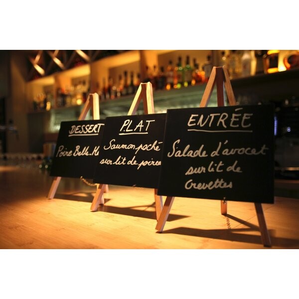 Mini Chalkboard Easel Wood 24cm x 11.5cm (Pack Of 3)