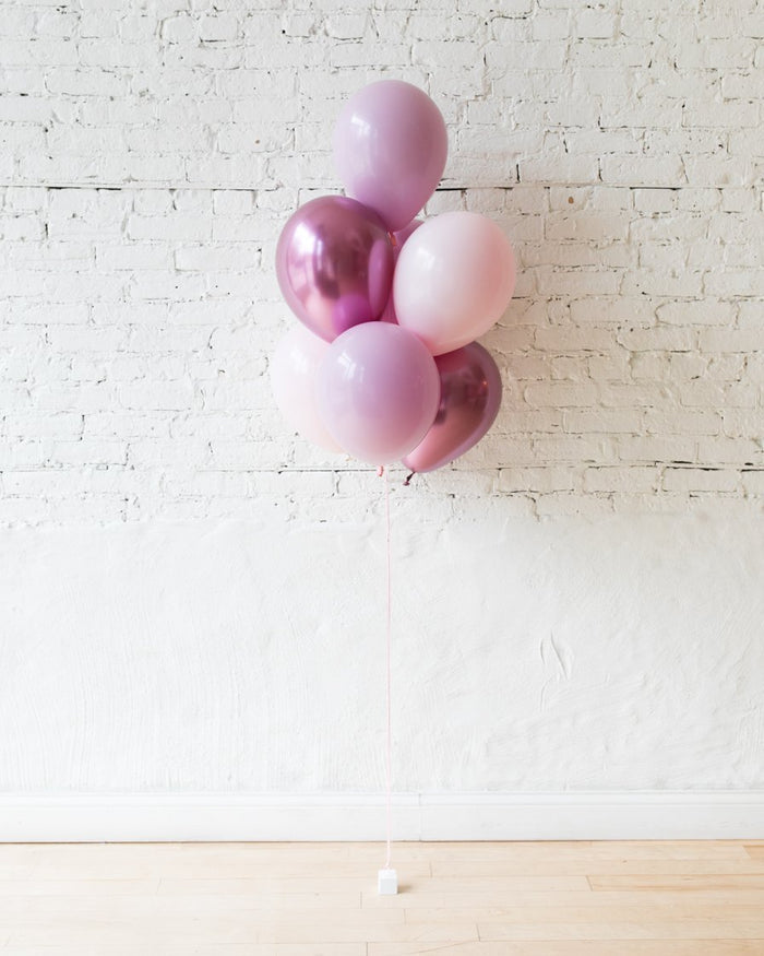 Modern Mauve - 11in Balloons - bouquet of 7