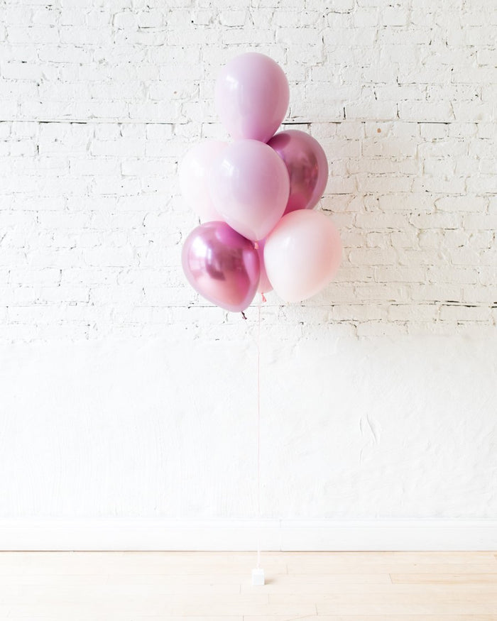 Modern Mauve - 11in Balloons - bouquet of 7