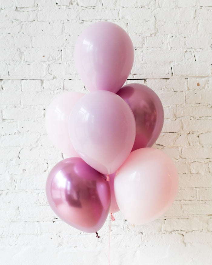 Modern Mauve - 11in Balloons - bouquet of 7