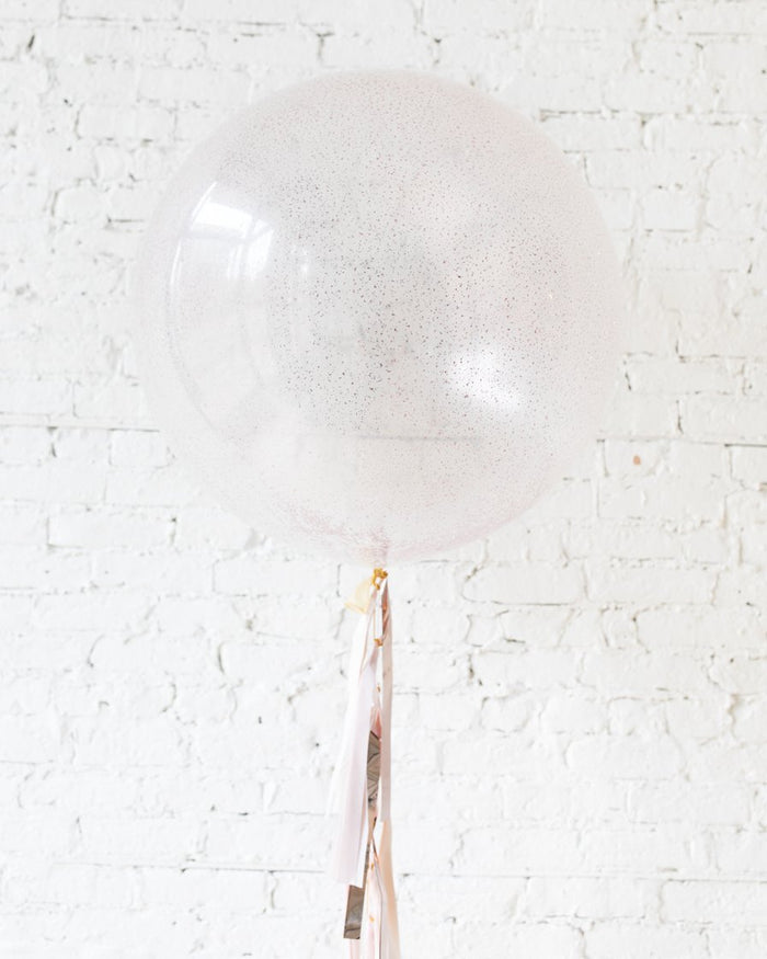 Modern Mauve - Glitter Giant Balloon with Tassel