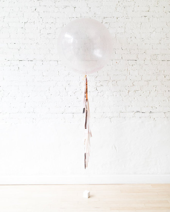 Modern Mauve - Glitter Giant Balloon with Tassel