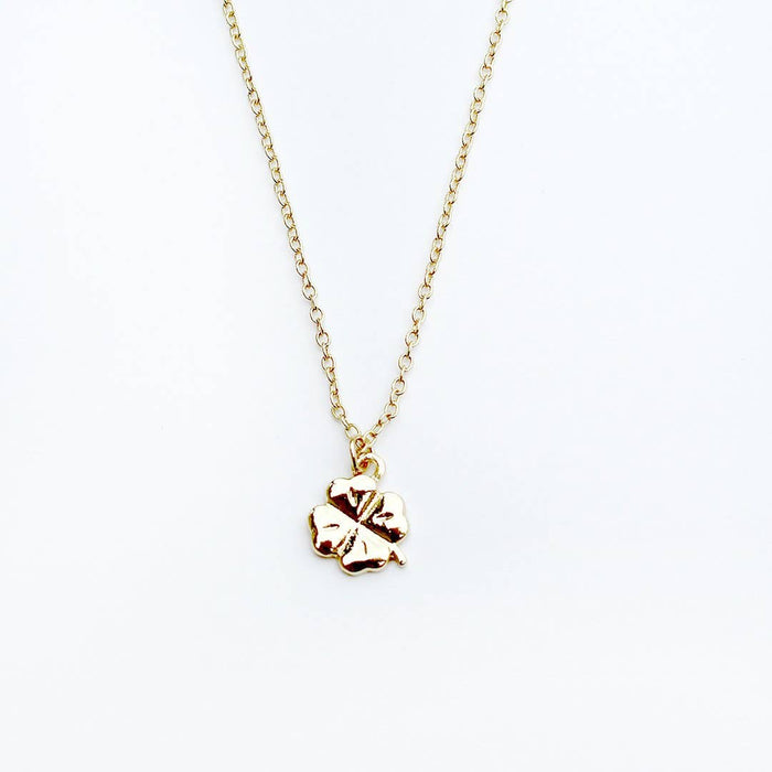 Mom Necklace - I'm Lucky You're My Mom - Gold - Clover