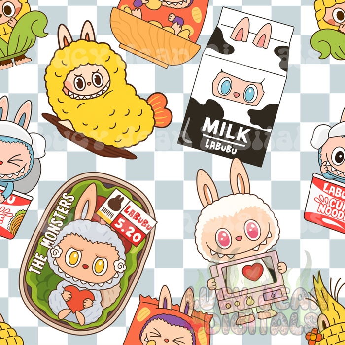 Monster doll food Seamless File