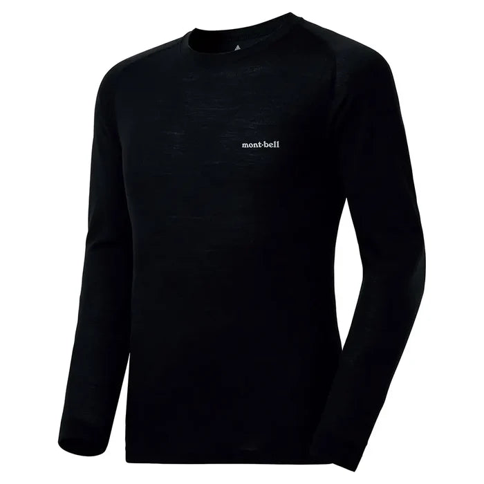 Montbell Super Merino Wool Middle Weight Round Neck Shirt Men's