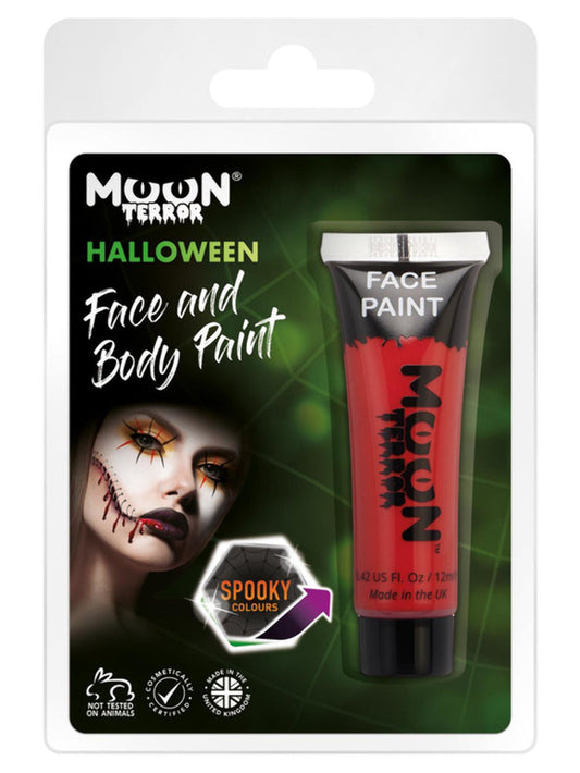 Moon Terror Halloween Face & Body Paint, Red