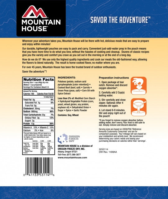 Mountain House Beef & Stew - Pouch