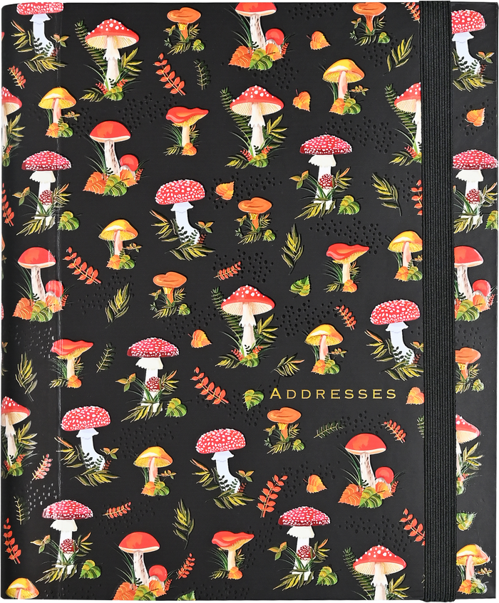 Mushrooms Large Address Book